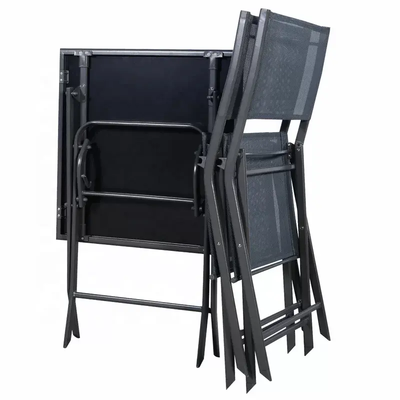 China Hot Sell textling Chair Set Garden Rainproof Tables And Chairs 5pcs Set Garden Furniture