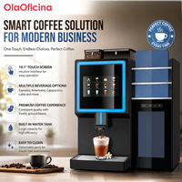 Distributeur automatique de café commercial 408D-Plus, version lait frais, avec paiement par code QR et extraction automatique
