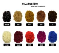 Della fabbrica del commercio all'ingrosso 100% umani dreadlocks capelli Fatti A Mano Del Crochet Treccia Locs Torsione Afro Crespo Dei Capelli Umani di Estensioni Dreadlocks