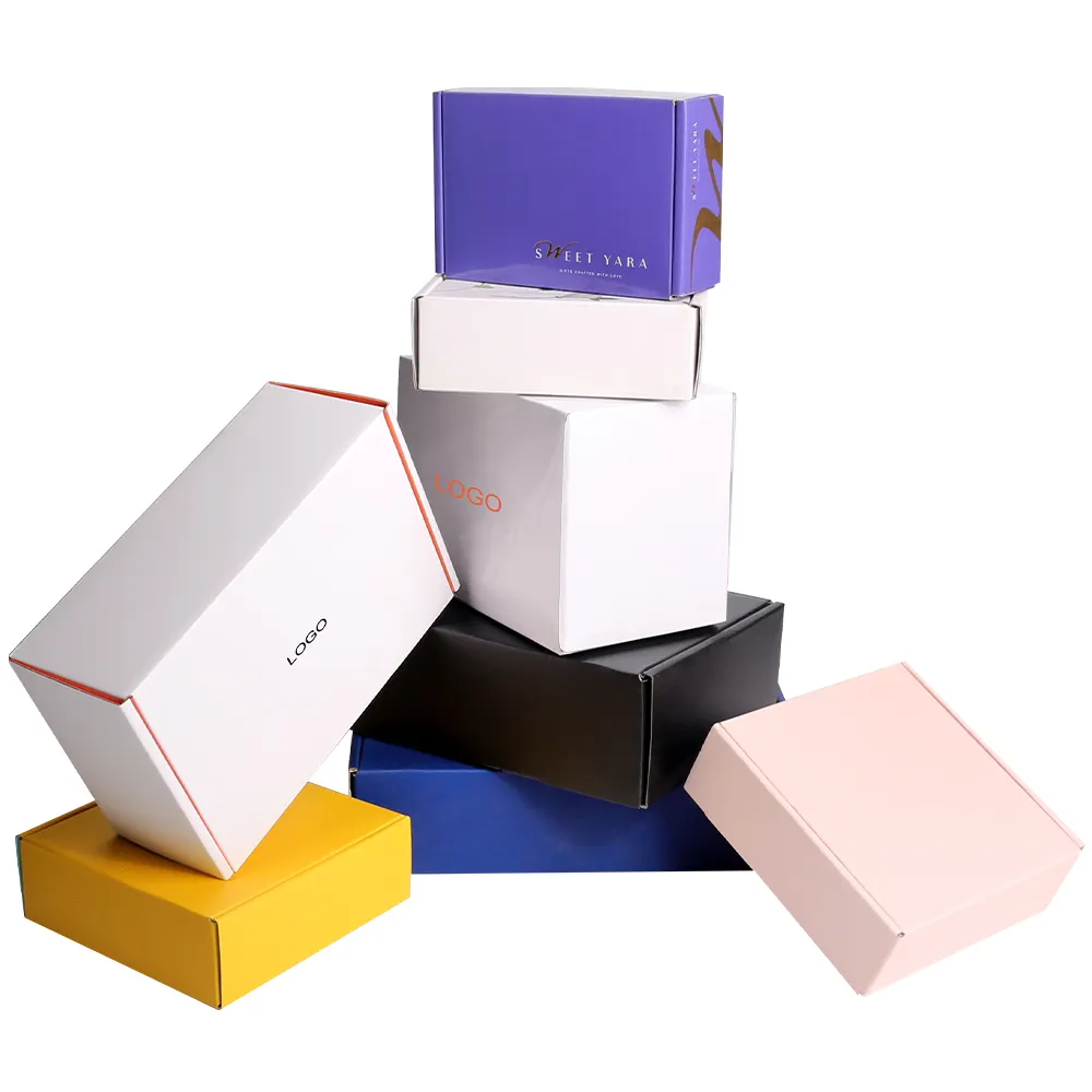 Custom carta rigida cartone ondulato imballaggio abbigliamento mailer box imballaggio biodegradabile mailer scatola per libri