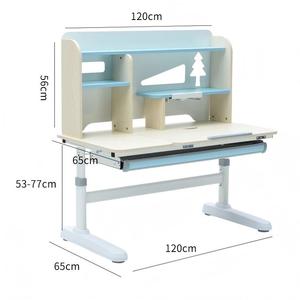 Ensemble <span class=keywords><strong>de</strong></span> <span class=keywords><strong>bureau</strong></span> et chaise ergonomiques pour enfants avec réglage manuel par manivelle pour fournitures scolaires - Product Image 2