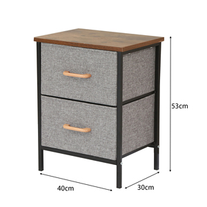 Commode à <span class=keywords><strong>2</strong></span> <span class=keywords><strong>tiroirs</strong></span> en tissu personnalisable, meuble <span class=keywords><strong>de</strong></span> <span class=keywords><strong>rangement</strong></span>, armoire <span class=keywords><strong>de</strong></span> chevet, étagère <span class=keywords><strong>de</strong></span> <span class=keywords><strong>rangement</strong></span>, table <span class=keywords><strong>de</strong></span> nuit minimaliste - Product Image 6