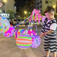 Ballon lumineux clignotant en gros, promotion, ballon de plage gonflable néon en PVC, ballon de basket, jouets LED pour enfants, garçons et filles