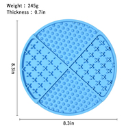 Tapis d'alimentation en silicone anti-dérapant pour chiens et chats