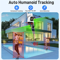 Caméra PTZ ICsee 8MP avec zoom 20x, détection de mouvement WiFi, vision nocturne couleur longue portée, grand angle, garantie 1 an