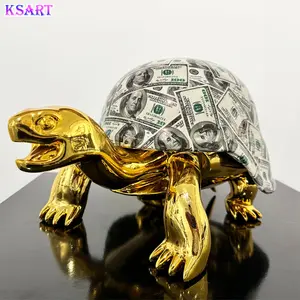 Modern Pop Art Pop Art Crafts Resin Painting Art Peace Turtle Sculpture