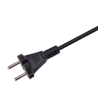 Cordon d'alimentation CA européen VDE à 2 broches 220~250V, prise UK 16A noire en gros avec borne spéciale pour appareils électroménagers