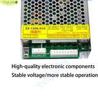 Alimentation électrique pour machine de grue ZX-120N-R3X, transformateur AC/DC 5V 3A 12V 10A 24V 5A pour borne d'arcade, distributeur automatique, anglais