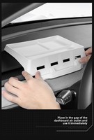 Boîte de rangement sous le siège pour Tesla Model 3/Y, console centrale de luxe, imperméable, personnalisable, en silicone TPEABS, accessoire intérieur