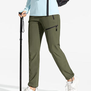 <strong>Women's</strong> UPF 50+ <strong>Cargo</strong> Long <strong>Pants</strong> Quick Dry &amp; Lightweight Waterproof Outdoor Sportswear With Elastic Waist &amp; Zipper Casual Style - Product Image 5