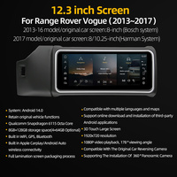 Pour Range Rover Vogue 2013-2017, écran tactile Android 12,3 pouces, GPS, CarPlay sans fil, navigation automatique DSP pour multimédia, 1 an