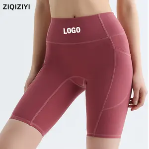 ZQZY ספורט מכנסיים נשים כושר מהיר יבש Scrunch Bum Biker גבוהה מותניים מכנסיים מכנסי יוגה לנשים כושר אימון יוגה מכנסיים קצרים