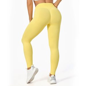 प्रीमियम निर्बाध मूर्तिकला ट्यूमर नियंत्रण उच्च लोच हल्के महिलाएं योग पैंट पहनती हैं - Product Image 5