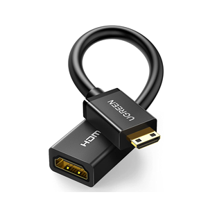 UGREEN Mini adattatore HD-MI Mini HD-MI a HD-MI cavo 4K compatibile con fotocamera Raspberry <span class=keywords><strong>Pi</strong></span> Zero 2 W/W DSLR - Product Image 1