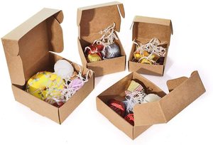 Hộp Giấy Kraft Mini Hộp Các Tông Tự Làm Hộp Thư Nhỏ Thủ Công S 2.04x2.04x0.98in - Product Image 4