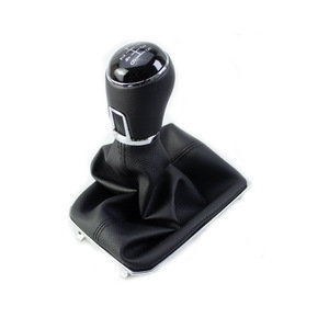 Volkswagen Lamando Gear <b>Shift</b> <b>Knob</b> Black Leather 5 6 Speed Manual Transmission Ergonomic Design - Product Image 1