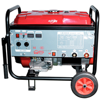 Générateur de soudage à l'arc portable 7500 kW 50 Hz, 7,5 kVA 7,5 kW, 20~300 A réglable, alimenté par moteur à essence