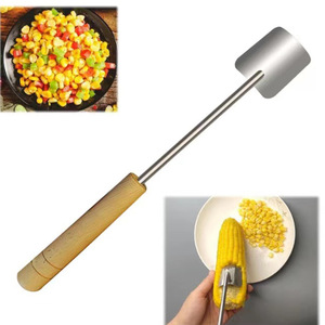 Éplucheur de maïs en acier inoxydable Chef Season Show, éplucheur de maïs à fond plat, gadget de cuisine pour retirer les grains de maïs - Product Image 5