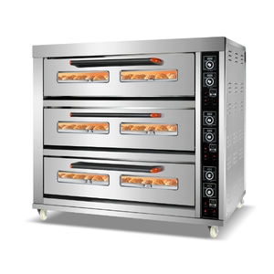 Hornos Eléctricos Comerciales para Panadería - Horneado de Pizza y <span class=keywords><strong>Pan</strong></span> Francés, 3 Niveles, 6 Bandejas - Product Image 1