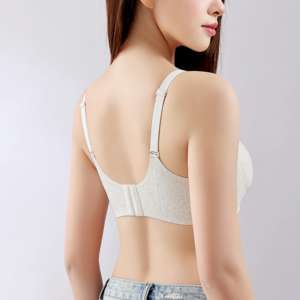 Lencería Femenina Modal Delgada Premium Sin Químicos, Antibacteriana, Transpirable, de Verano, Uso Diario, Una Pieza, Push-Up, Copa 3/4, Sin Varillas - Product Image 2