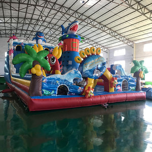 Tùy chỉnh <span class=keywords><strong>Inflatable</strong></span> sân chơi thế giới biển bouncy lâu đài kết hợp vui vẻ công viên <span class=keywords><strong>Inflatable</strong></span> Carnival playland nhà bị trả lại - Product Image 1
