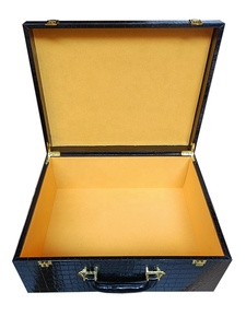 Boîte pour cadeau avec cuir de crocodile en cuir PU grande boîte cadeau logo personnalisé énorme boîte cadeau vide - Product Image 6