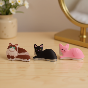 Pinza para el pelo Z Cat de 12 cm, diseño de dibujos animados de plástico para mujer, uso diario, embalaje en bolsa OPP de alta calidad - Product Image 2