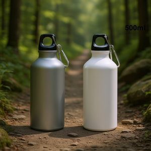 Botella de Agua de Aluminio de 500 ml con Mosquetón para Uso en Exteriores - Product Image 3