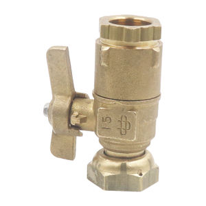 Válvula Lockable do medidor de água do bronze do poder DN20 manual para o apoio customizável do OEM da tubulação do PE - Product Image 4