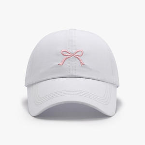 Sombrero <span class=keywords><strong>de</strong></span> copa deportivo para mujer <span class=keywords><strong>de</strong></span> alta calidad con bordado <span class=keywords><strong>de</strong></span> lazo y viseras <span class=keywords><strong>de</strong></span> <span class=keywords><strong>cola</strong></span> <span class=keywords><strong>de</strong></span> <span class=keywords><strong>caballo</strong></span> faltantes Sombrero vacío superior suave para uso al aire libre - Product Image 2
