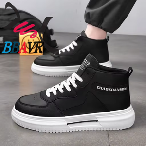 Zapatillas de Skate Casuales de Caña Alta para Hombre, Blancas, Talla Pequeña, con Suela Gruesa, para Estudiantes, Primavera-Verano - Product Image 1