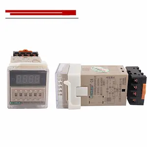 S Digital display time relays+base 3A DC12V DC24V AC24V 36V 110 220 AC380V DH48S(JSS48A) S DH48S(JSS48A)-S Infinite cycle relay