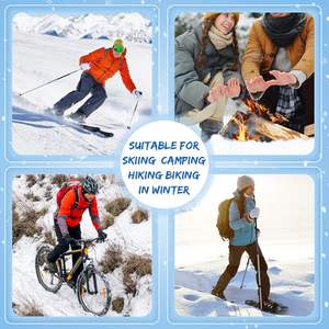 Chaussettes chauffantes d'orteils chaussons 3 mm couvre-orteils en néoprène pour le vélo cyclisme course randonnée bains de glace - Product Image 5