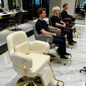 Chaise de salon de coiffure - Chaise de coiffure professionnelle avec design réglable pour salons de coiffure - Product Image 5