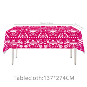 Platos y Servilletas para Fiesta <span class=keywords><strong>Mexicana</strong></span>, Artículos para Fiesta del Cinco de Mayo, Juego de Vajilla para Mesa, Decoración Colorida para Carnaval Mexicano, Cumpleaños - Product Image 4