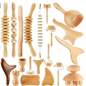 <span class=keywords><strong>Kit</strong></span> d'outils <span class=keywords><strong>de</strong></span> massage professionnel anti-cellulite en bois pour drainage lymphatique corporel, idéal pour le dos, le cou et le visage - Vente chaude - Product Image 3