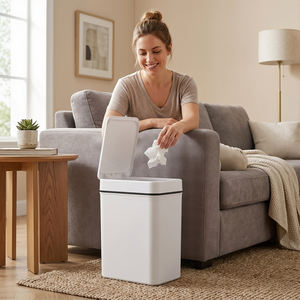 Cubo de Basura Inteligente con Sensor, Varios Tamaños, 10L/15L, Cubo de Basura Automático sin Contacto para Cocina, ABS - Product Image 1