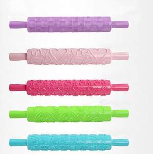 Rouleau <span class=keywords><strong>de</strong></span> gaufrage pour <span class=keywords><strong>gâteau</strong></span>, pour <span class=keywords><strong>sucre</strong></span>, 1 pièce, épingle <span class=keywords><strong>à</strong></span> pâtisserie imprimée, <span class=keywords><strong>en</strong></span> plastique, pour <span class=keywords><strong>pâte</strong></span> <span class=keywords><strong>à</strong></span> bonbons, bâton <span class=keywords><strong>de</strong></span> moulage - Product Image 5