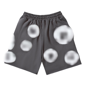 Set di Pantaloncini Casual da Uomo in Denim Strappato, Vita Media, 100% Cotone Lavorato a Maglia, con Coulisse <span class=keywords><strong>e</strong></span> Stampa a Rilievo Antivento - Product Image 3