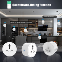 Enchufe Inteligente WiFi LangYeao 16A, Adaptador de Enchufe Universal para Reino Unido, UE, EE. UU. e India, Monitoreo de Energía, Compatible con Tuya, Alexa, Google Home y Temporizador