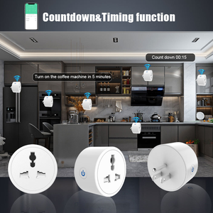 <span class=keywords><strong>Prise</strong></span> intelligente WiFi LangYeao 16A, adaptateur universel pour prises UK, EU, US, Inde, surveillance de la <span class=keywords><strong>consommation</strong></span> d'énergie, compatible avec Tuya, Alexa, Google Home, minuterie - Product Image 2
