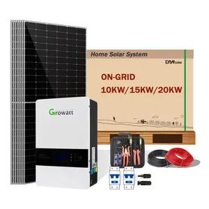 家用10kw光伏系统太阳能发电系统并网套件太阳能系统20KW 30KW 40KW 50KW