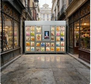 Distributeur automatique de fleurs fraîches pour extérieur, personnalisable avec logo, pour fleuristes - Product Image 1