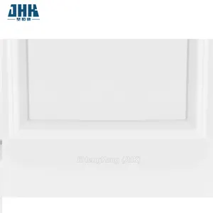 JHKホワイトプライマーパインウッドガラスインテリア木製hdf mdfスキンパネルドアハウスプロジェクト卸売