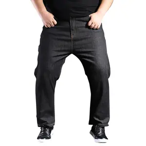 Pantalons en Denim pour hommes, Style décontracté, droit, ample, classique, grande taille, 140KG, 42 44 46 48