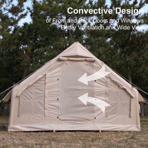 เต็นท์ตั้งแคมป์เป่าลมแบบสองชั้น ทำจากโพลีไวนิลคลอไรด์และผ้าอ๊อกซ์ฟอร์ด กันน้ำ - Product Image 4