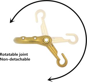 Bezelry Pairs Multifonction Crochets et œillets de style fer à cheval à coudre, attaches en laiton vintage, Mm Inch - Product Image 4