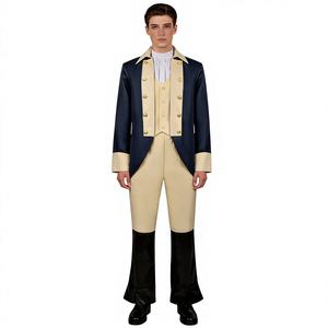 <span class=keywords><strong>Disfraz</strong></span> de Cosplay del Presidente Estadounidense George Washington para el Musical Hamilton, Uniforme <span class=keywords><strong>Militar</strong></span> Vintage, Trajes para Hombre - Product Image 1