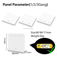 Interruptor de Luz Inalámbrico de 433MHz y Control Remoto de Pared AC 110V 220V 10A para Ventilador, Lámpara, Bombilla LED - Venta al por Mayor