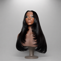 Wig Bob Lurus Tanpa Lem Rambut Asli 13x4 untuk Wig Pendek Lace Front Pre Plucked Double Drawn Sdd Hd Transparent Lace Bob Wig